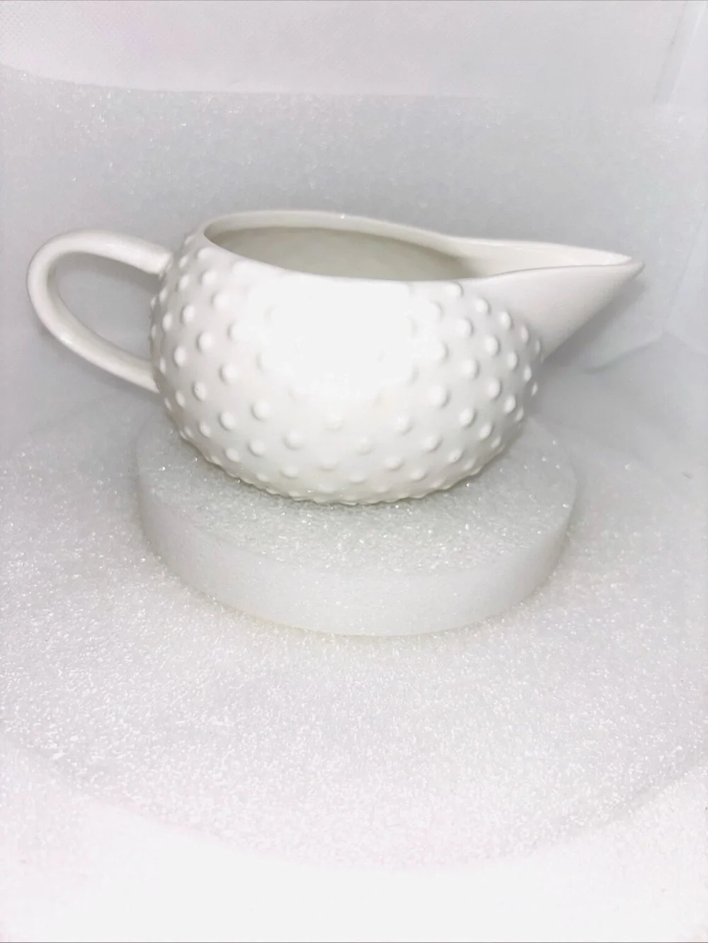 Vintage Rare Coach House White Hob Nail Design Creamer Milk Jug